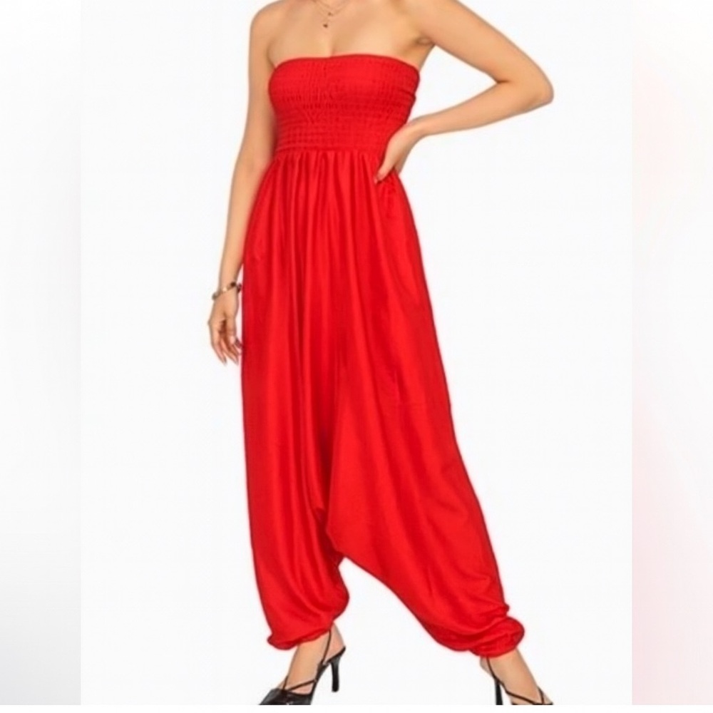 Fall $10 SALE🍂🍁
Balloon Style Chic Red Women's Jumpsuit